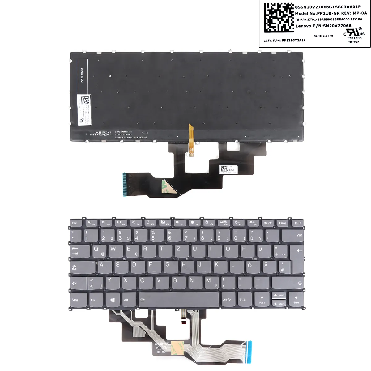 Picture of Lenovo S540-13ARE/XXpro-13ARE 2020 GRAY(backlit WIN8)
